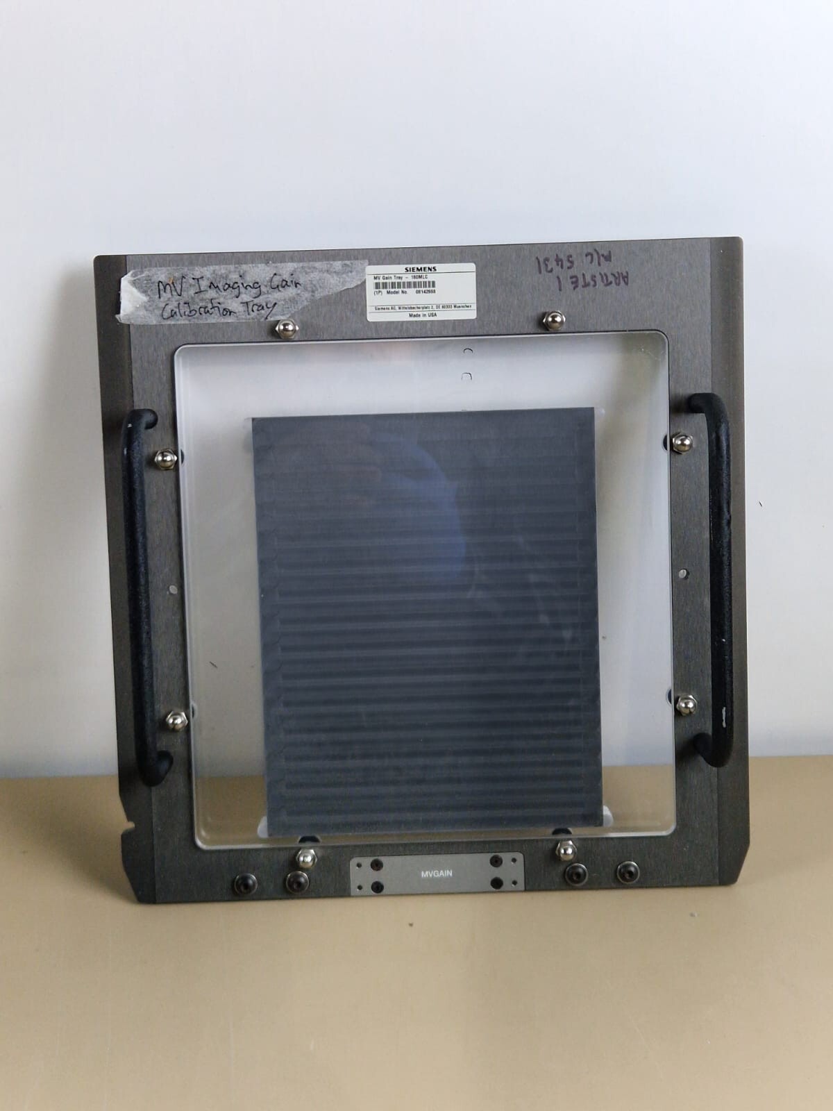 siemens MV gain calibration tray 160MLC model no:08142668 multileaf collimator0