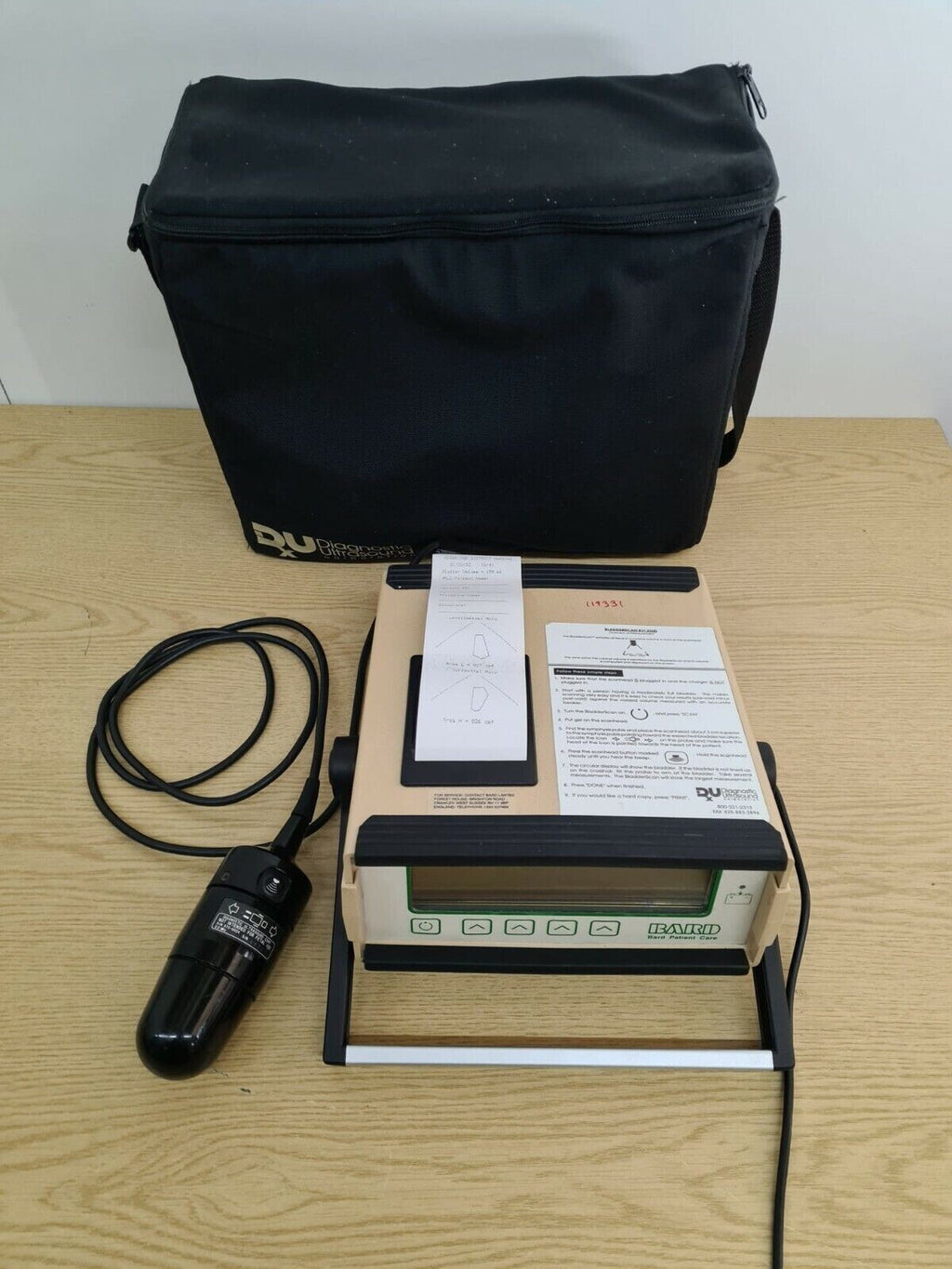 bladder scan BVI 2500 diagnostic ultrasound with probe and printer1