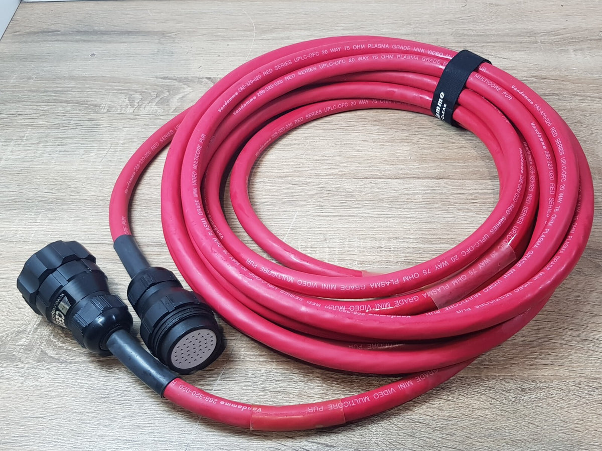 van damme 268 320 020 red series plasma grade mini coaxial 20 way 10 meter cable7