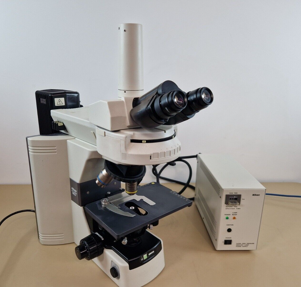 nikon eclipse 80i Epi illumination fluorescen microscope + plan fluor objective1