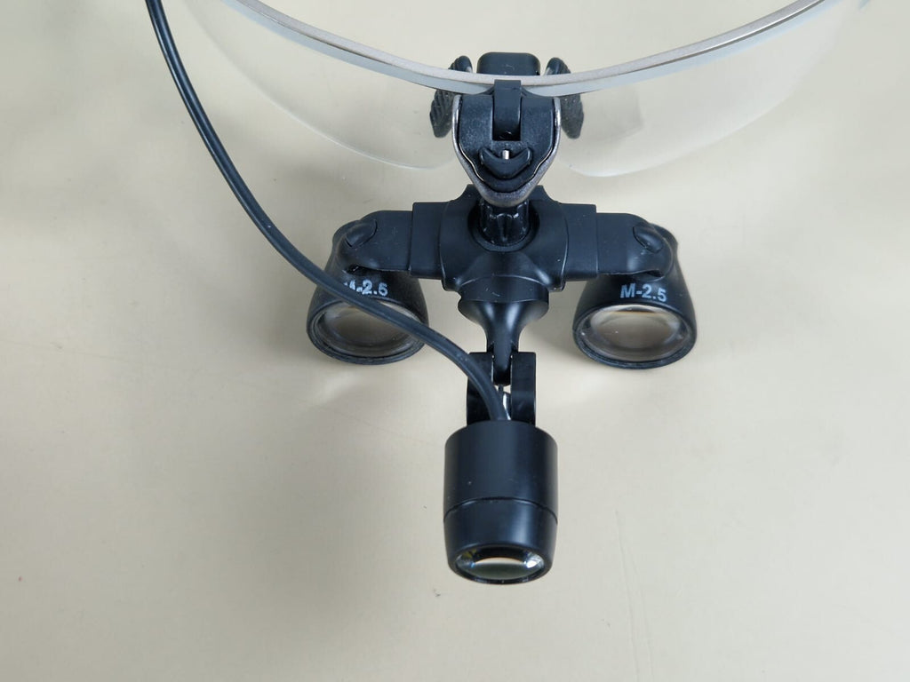 Q optics headlight   power adapter   refurb battery   frame   M 2.5X loupe11