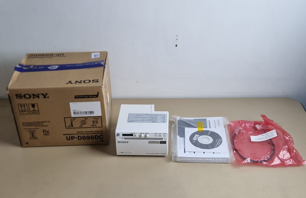 GE logiq ultrasound onboard Sony video printer UP D898DC + cable PN 57580581