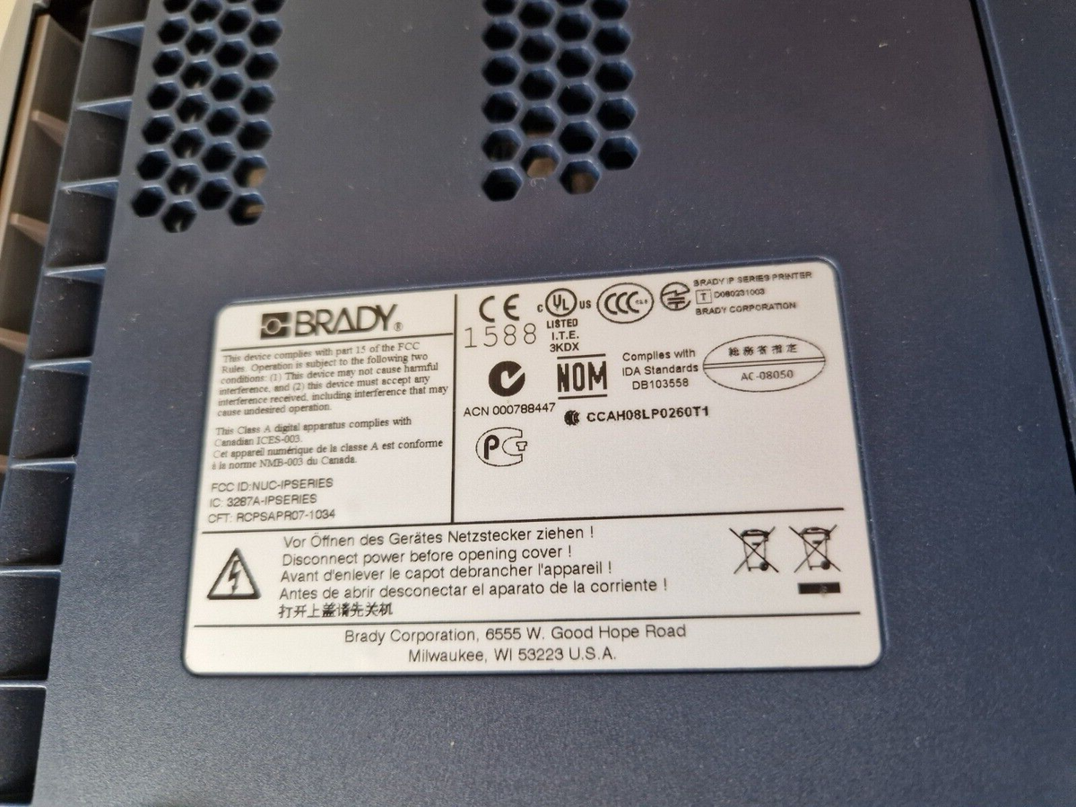 brady BP IP300 thermal transfer barcode label printer14