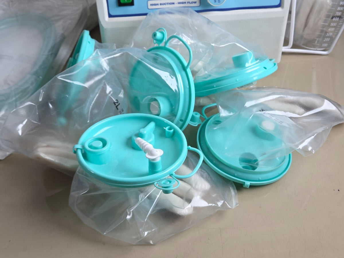 suction vacuum pump PSE 500  + 2L canister + 2L disposable fluid bag + 5 tube3