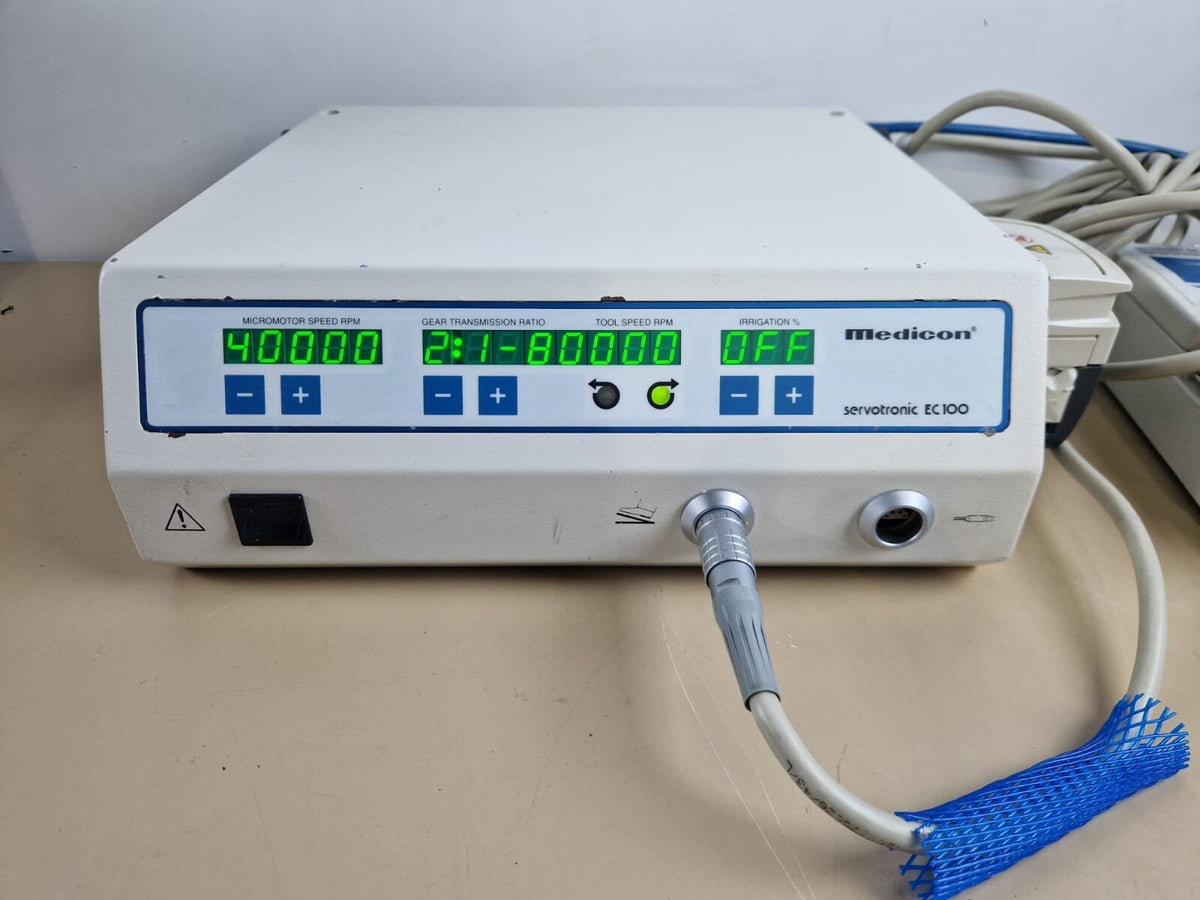 medicon servotronic microsurgery drill system EC100 with footswitch1