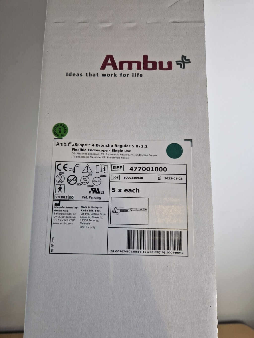 20 ambu video endoscope regular 5.5 mm Flexible endoskop  ref: 4770010005