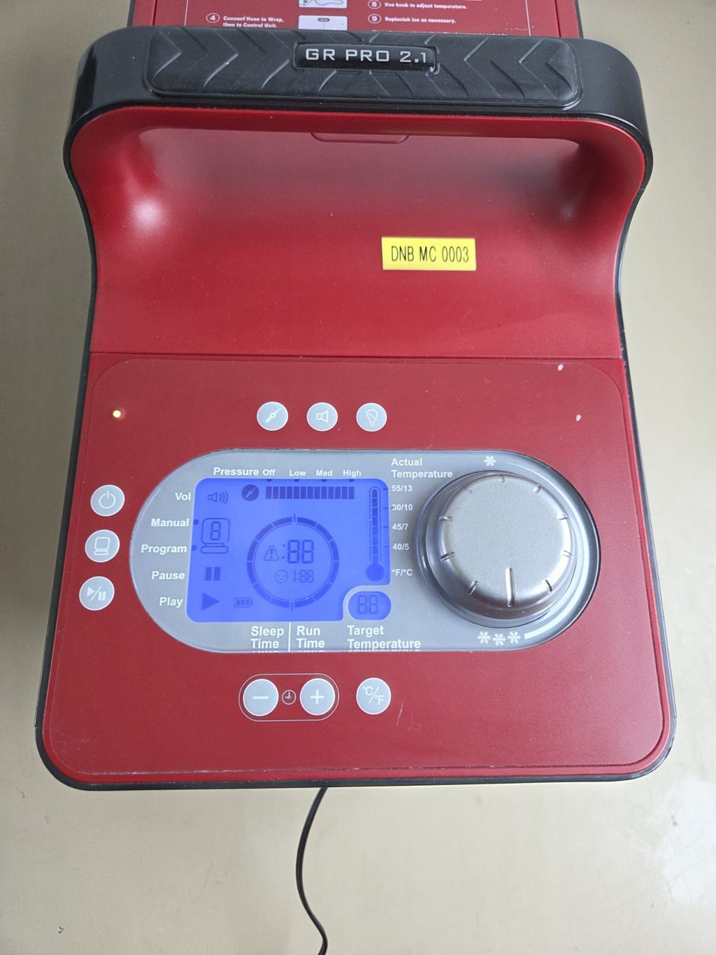 game ready gr pro 2.1 cold ice therapy control unit module12