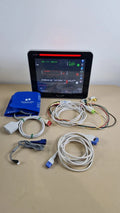 spacelabs qube patient monitor + ECG SpO2 NIBP IBP + CO2 module + power module0