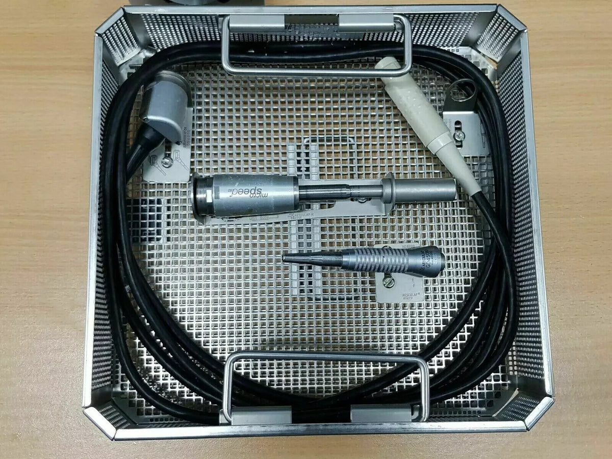 Aesculap microspeed EC GD658 motor and GD 661 cable + GD450M straight driver0