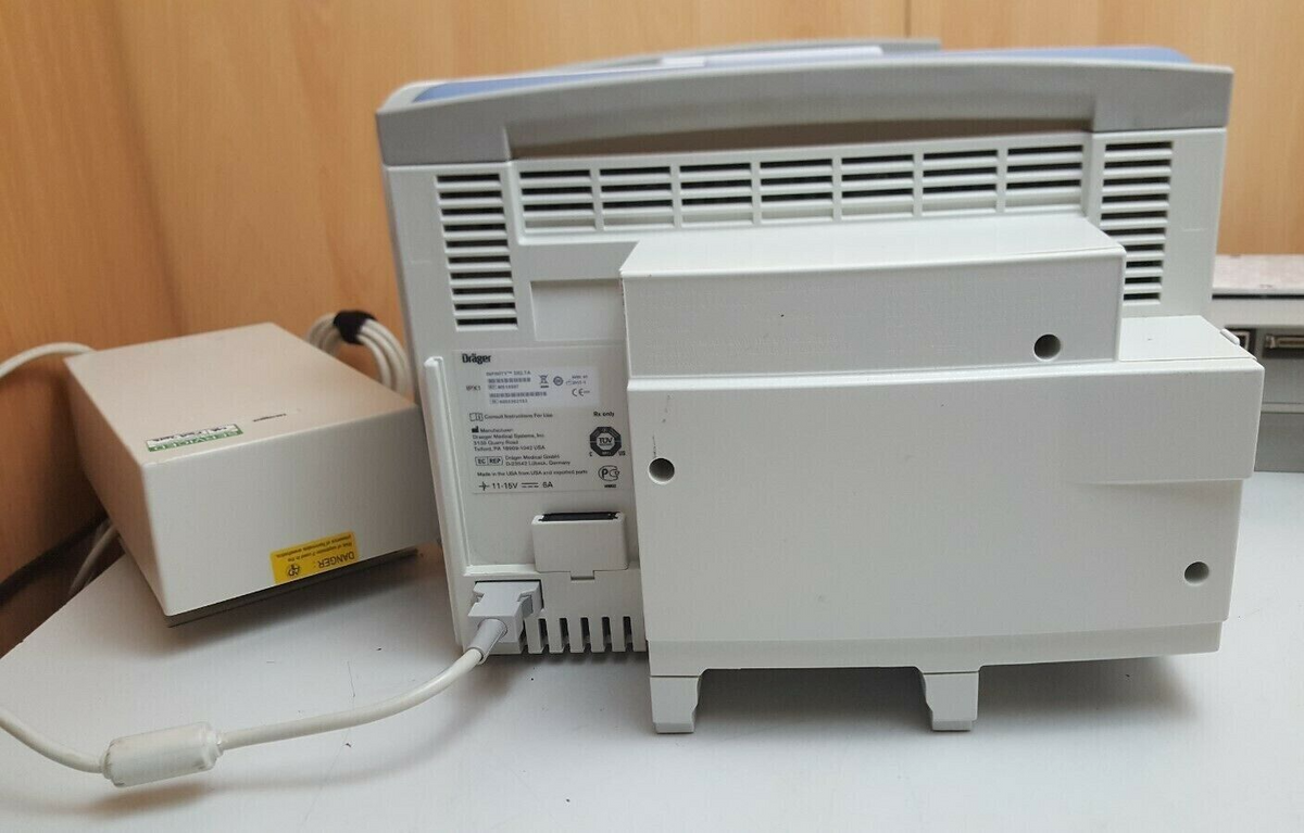 drager delta infinity patient monitor with power adapter4