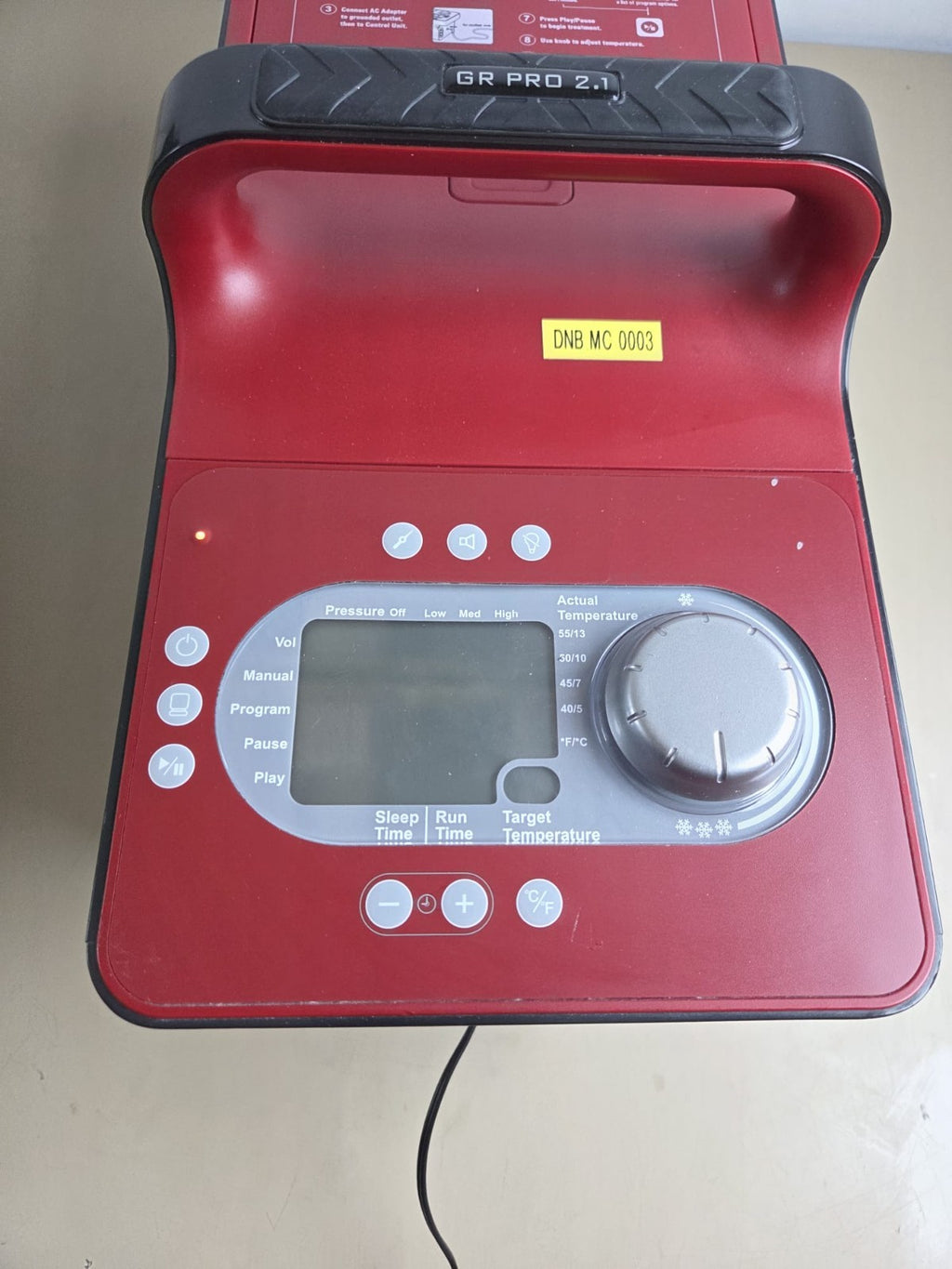 game ready gr pro 2.1 cold ice therapy control unit module11