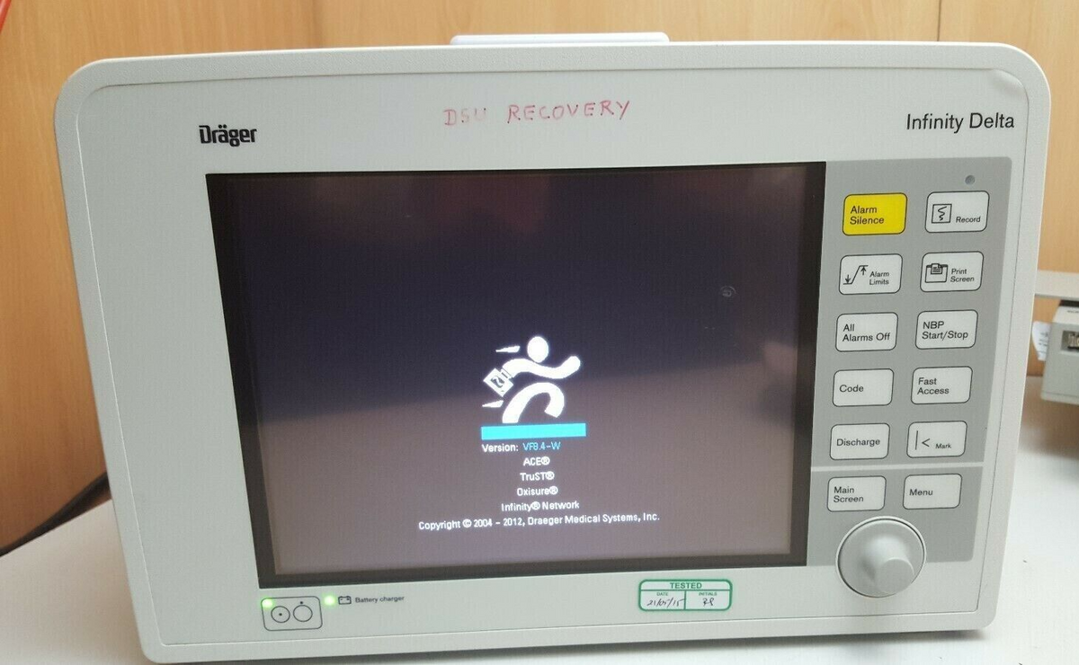 drager delta infinity patient monitor with power adapter3