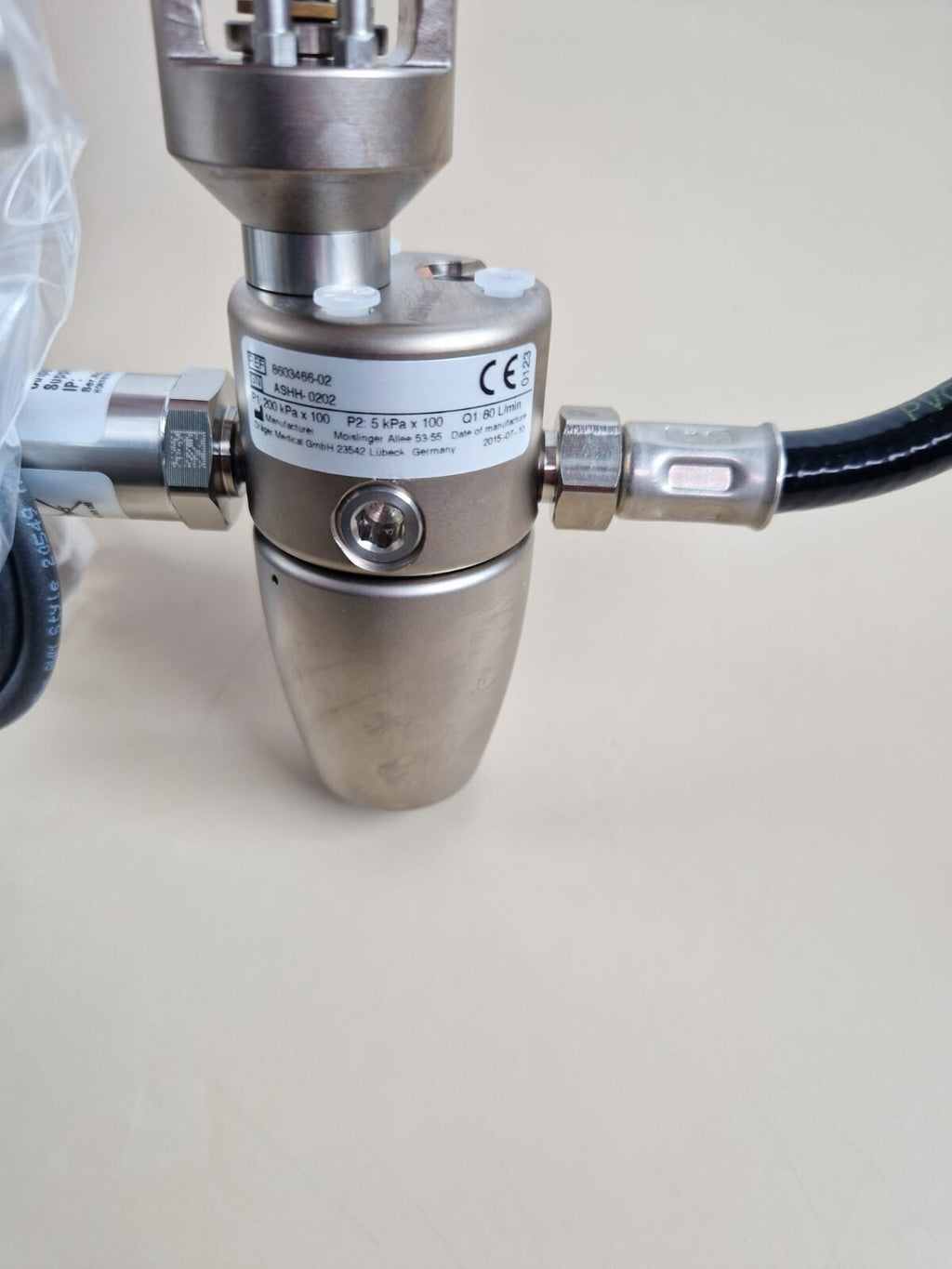 drager supply cylinders pressure reducer O2 pin ref:8603466 0213