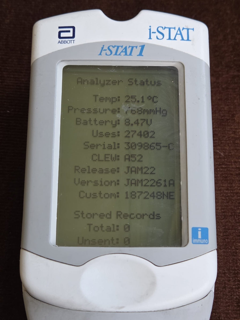 Abbott i STAT 1 Analyser Model 300 with printer and simulator istat + BN battery20