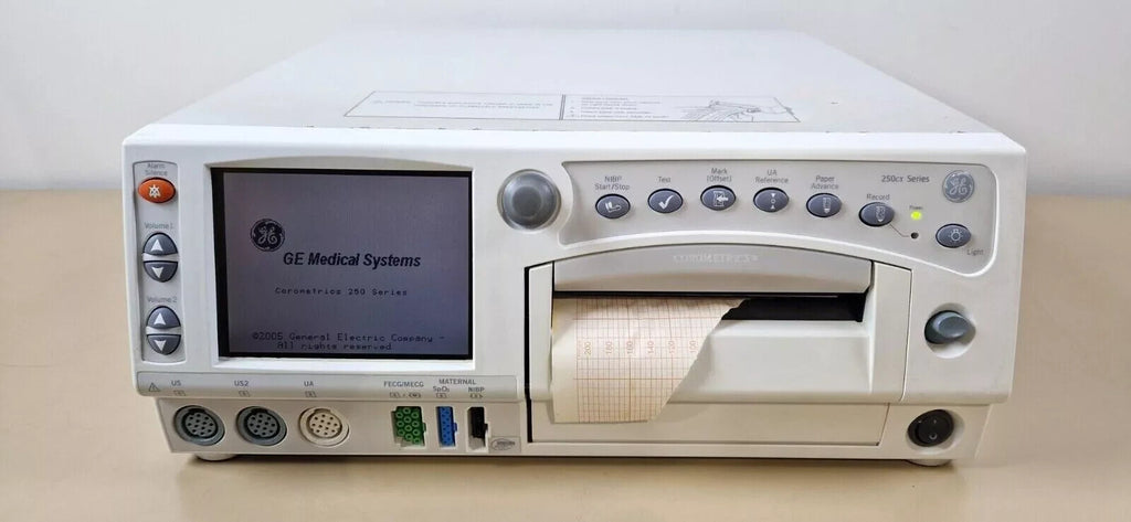 GE corometrics 259CX fetal maternal patient monitor ECG EKG US TOCO transducer4