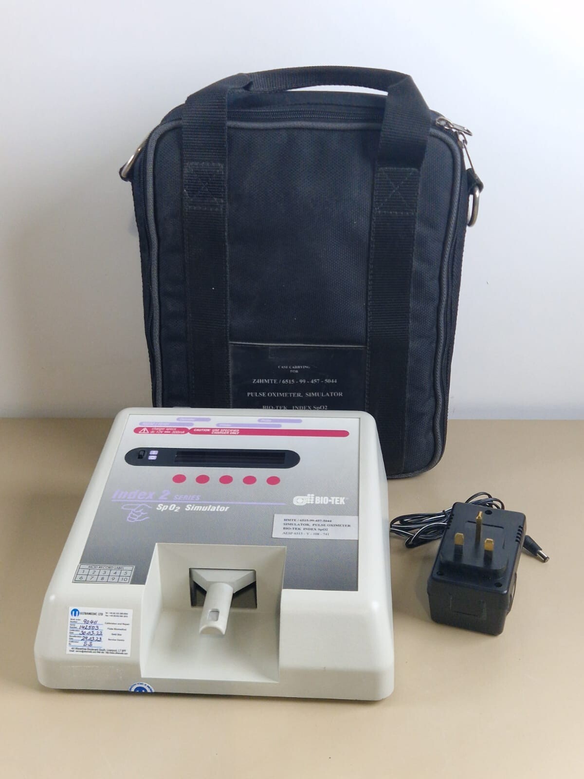 biotek index 2 series SPO2 oximeter simulator analyser with power adapter0