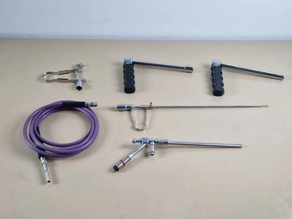 r wolf panaview 10 ° rigidscope telescope + coagulation forceps + sigmoidoscope1