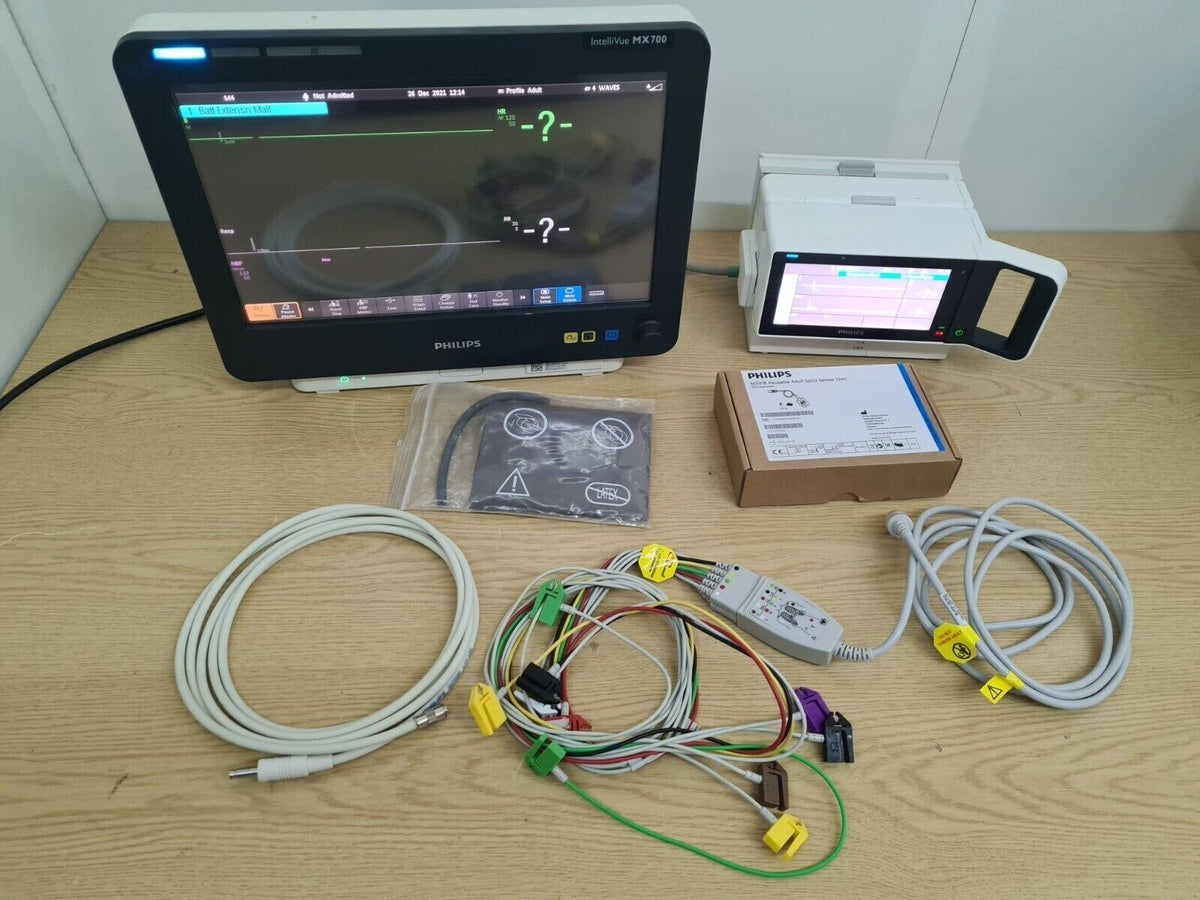 philips intelliVue MX700 patient monitor 867041 - 867030 IBP ECG SPO2 module0