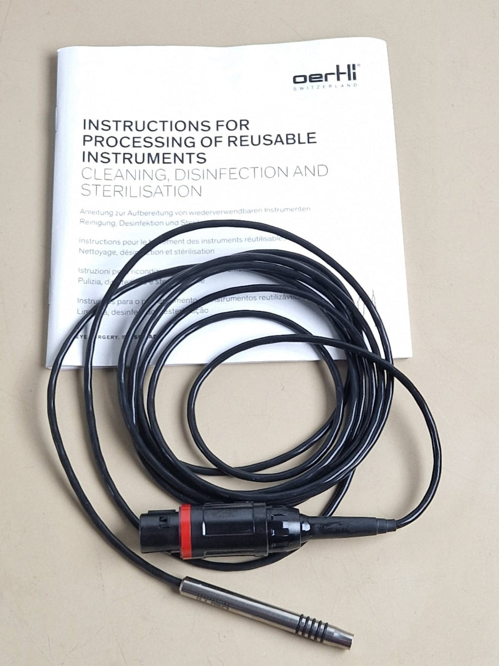 oertli titano GLAUCOMA   Diathermy handpiece long ref: VE20171013