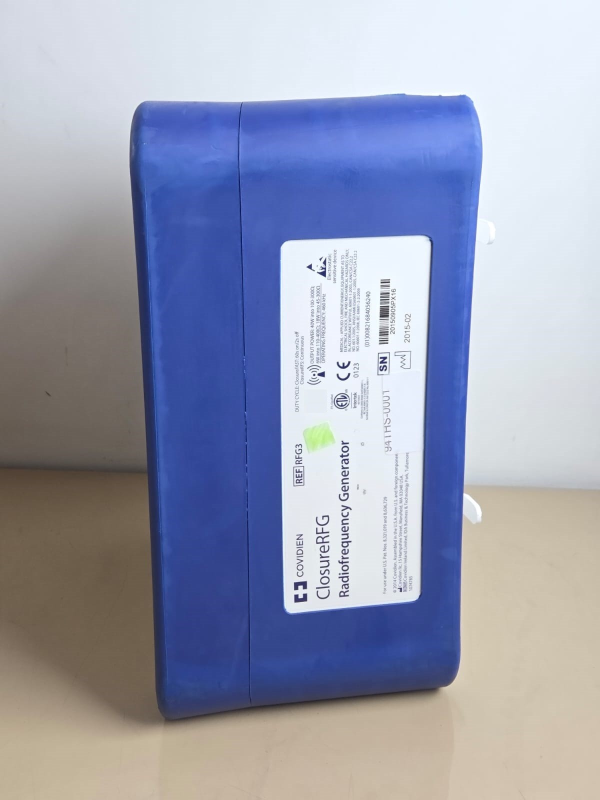 covidien VNUS RFG3 closurefast RFA generator - SW:1.11.014