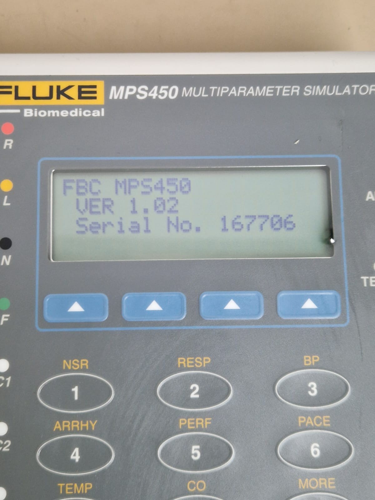 fluke biomedical MPS450 multiparameter simulator ECG IBP temp cardiac output4
