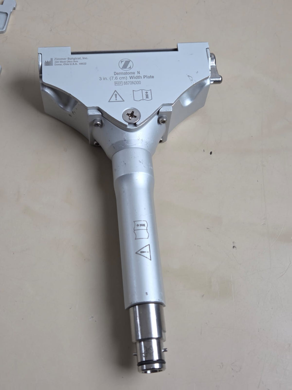 zimmer air dermatome AN 88710100 with 4x plate and hose15