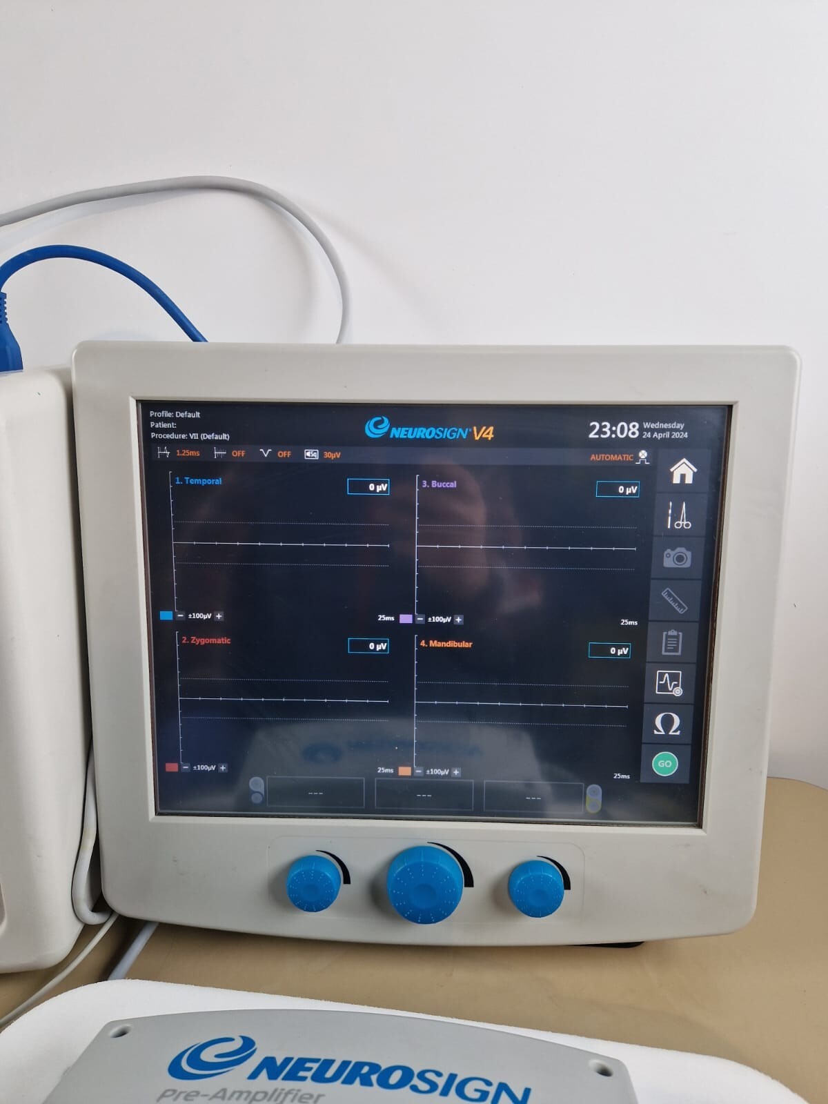 magstim neurosign V4 nerve monitor pre amplifier laryngeal electrode cable probe5