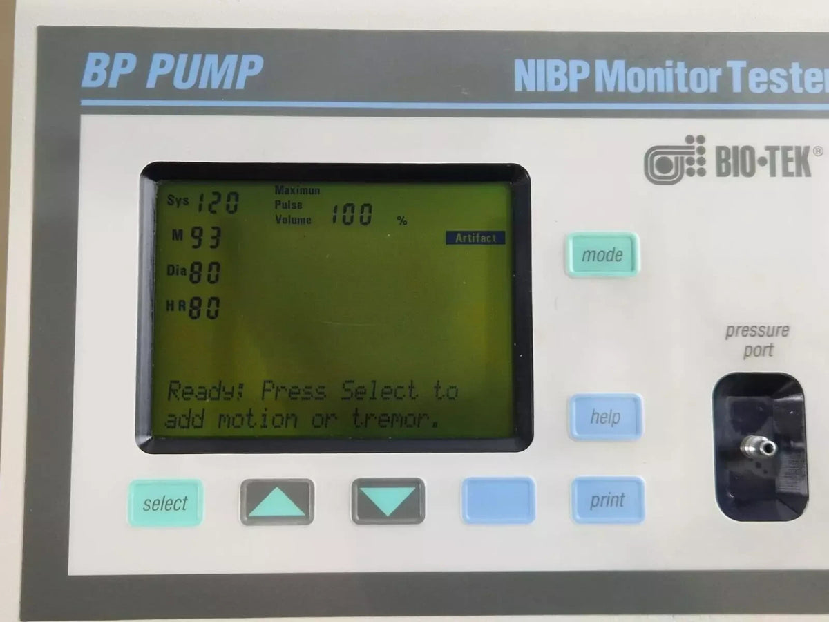 biotek bp pump nibp simulator monitor tester with ECG simulation mode2