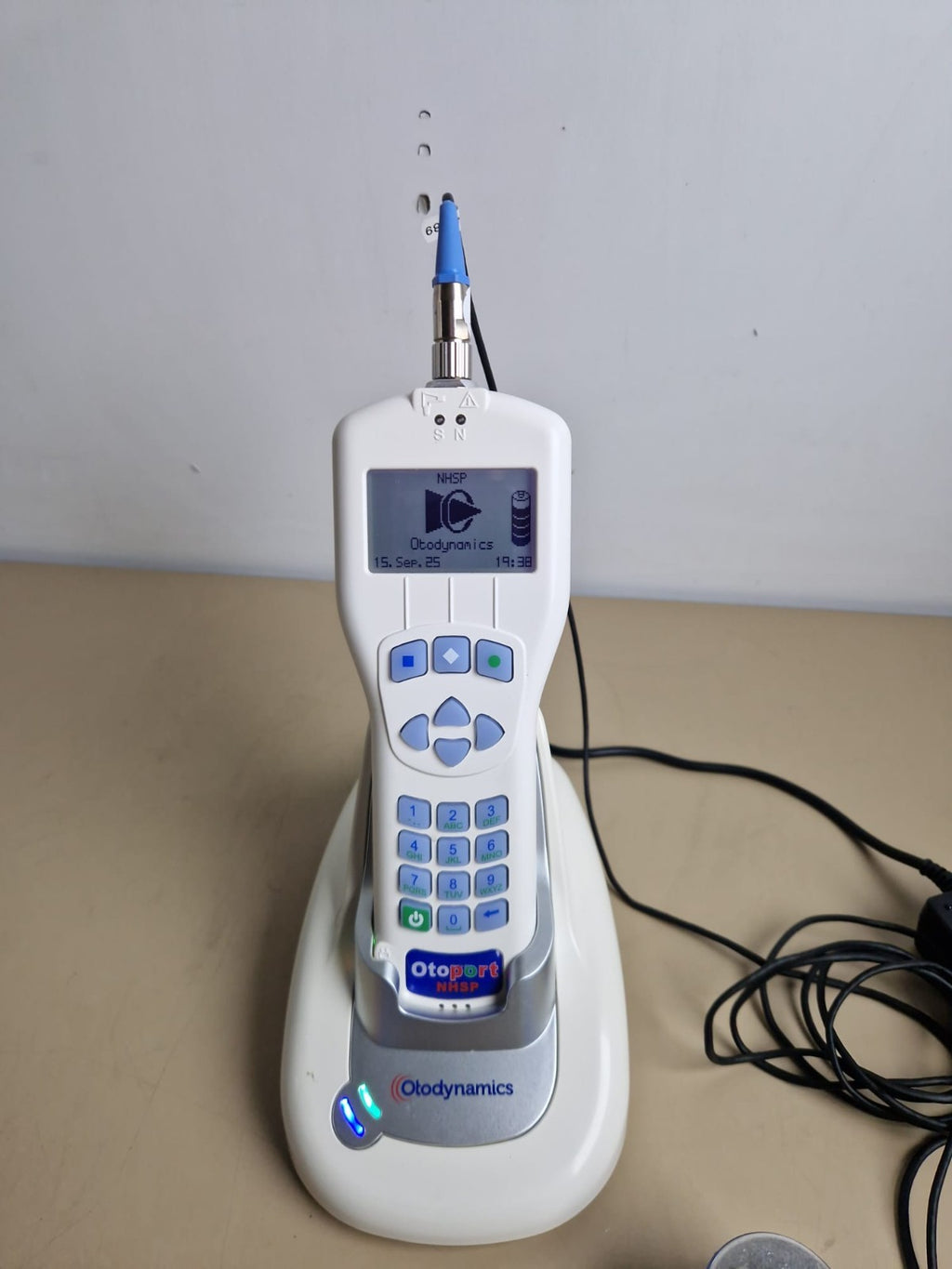 otodynamics NHSP otoport oae with docking station + probe cable + ear probe tip0