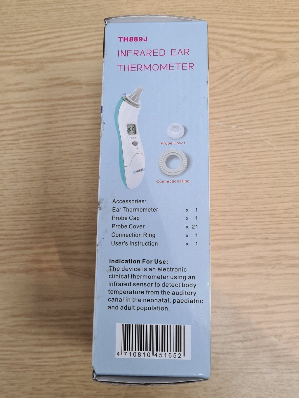 ear thermometer TH889J infrared probe cover ejector6