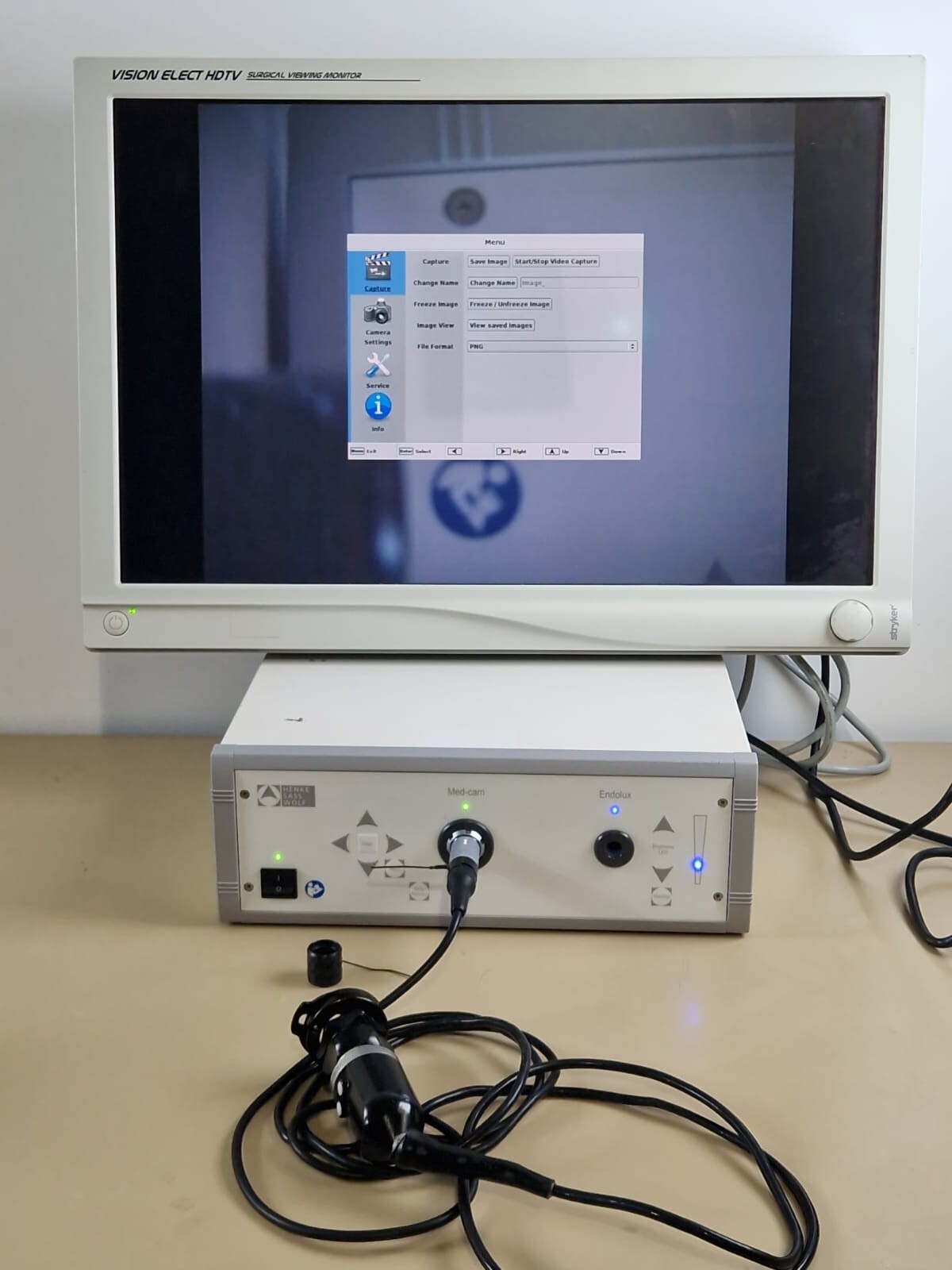 henke sass wolf medcam  HD camera LED light source video and photo recorder set0