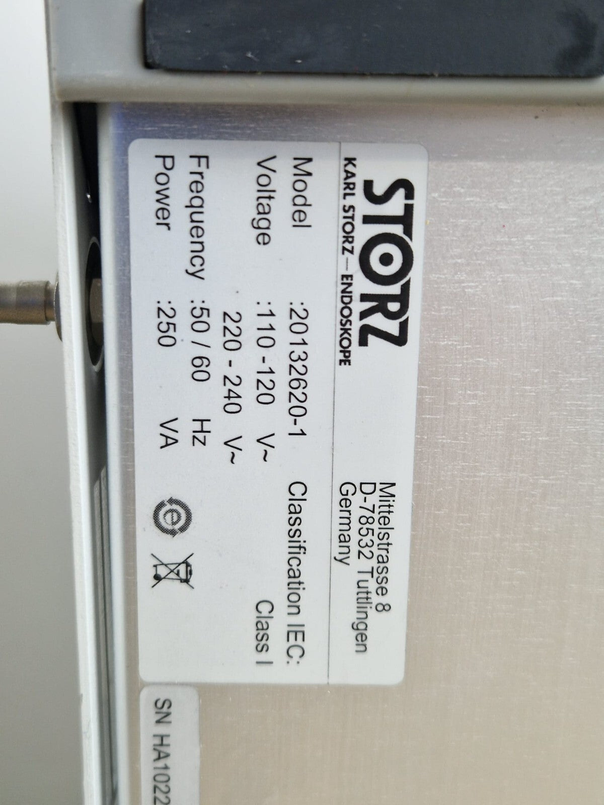 karl storz SCB xenon 100 Light fountain light source model 201326207