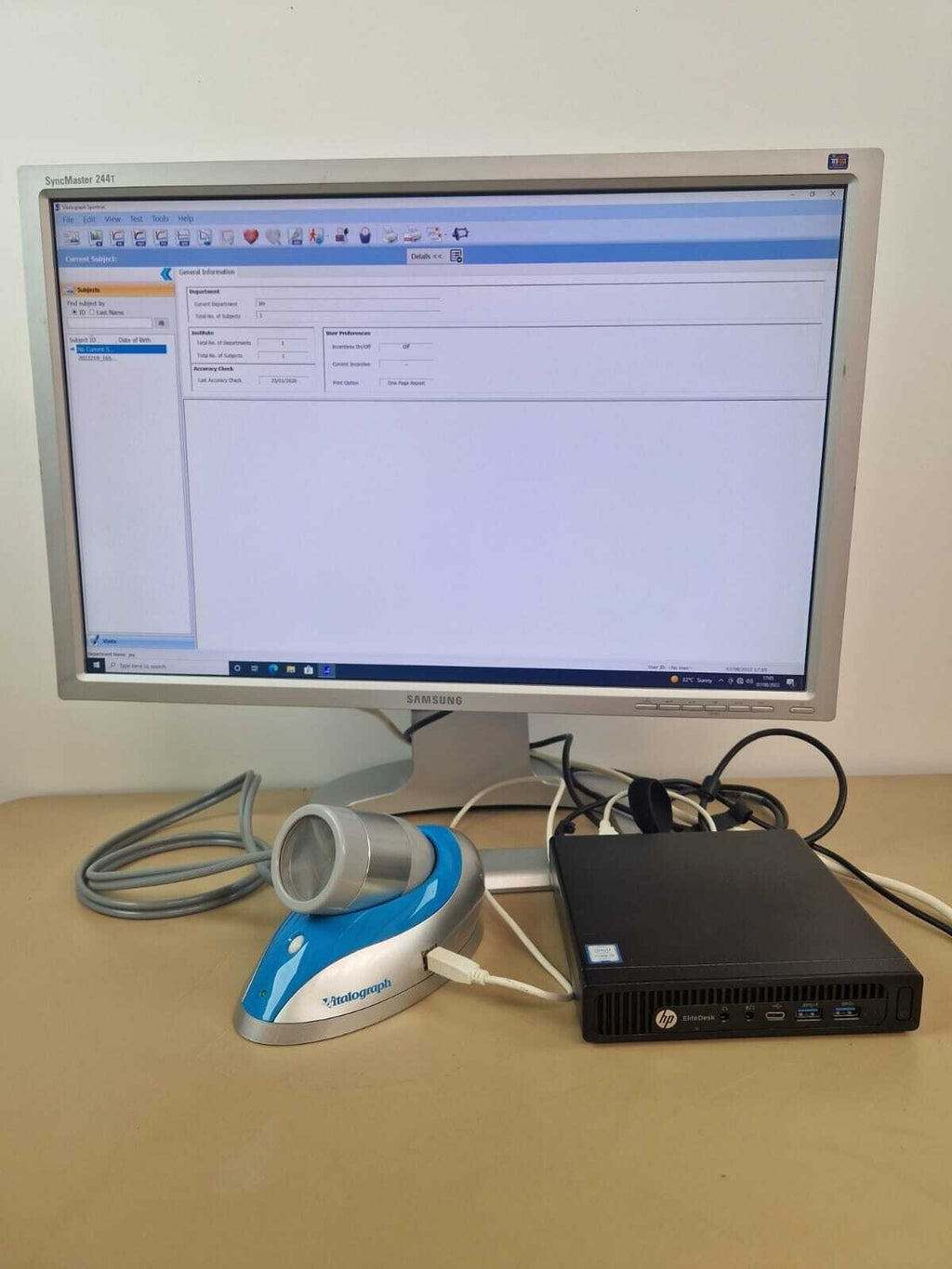 spirometer vitalograph 6800 pneumotrac with windows 10 PC + spirotrac software0