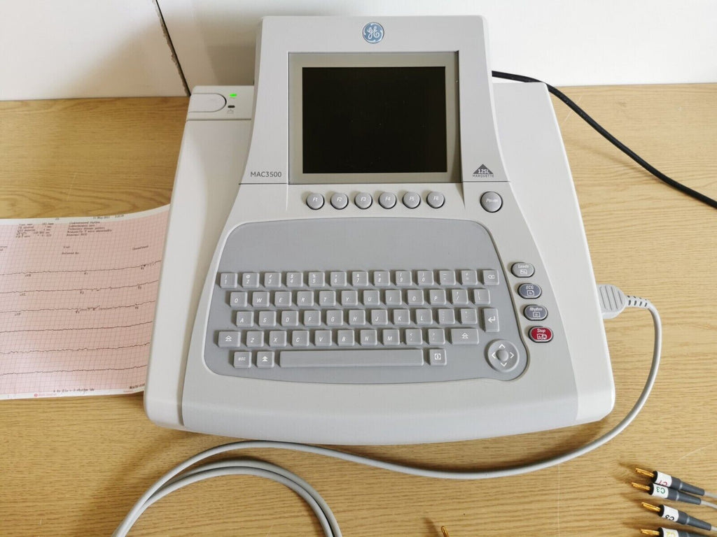 ge mac 3500 12SL ECG machine recorder patient monitor with 12 Leads ECG cable10