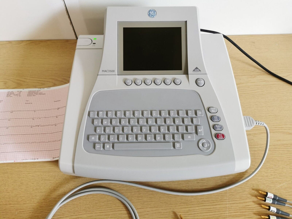 ge mac 3500 12SL ECG machine recorder patient monitor with 12 Leads ECG cable10