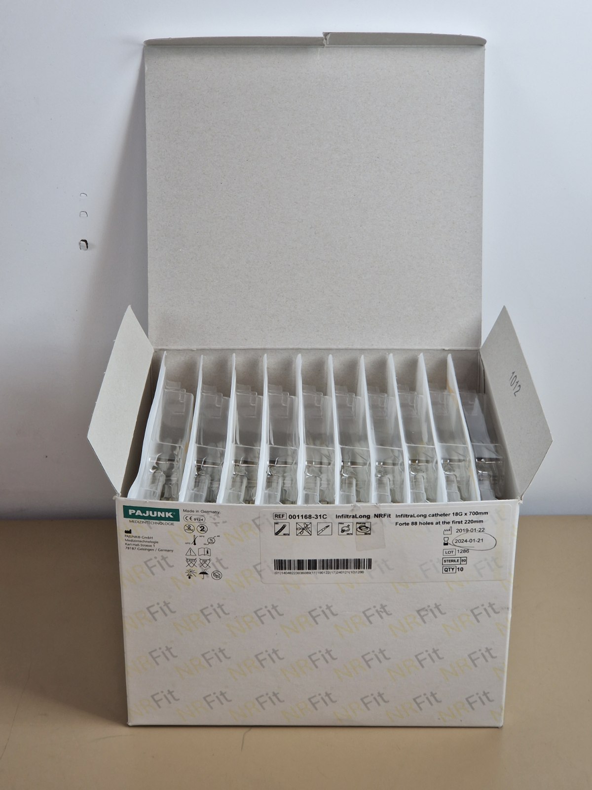 10x pajunk infiltra long NRFIT 18G x 700mm ref 001168-31C4