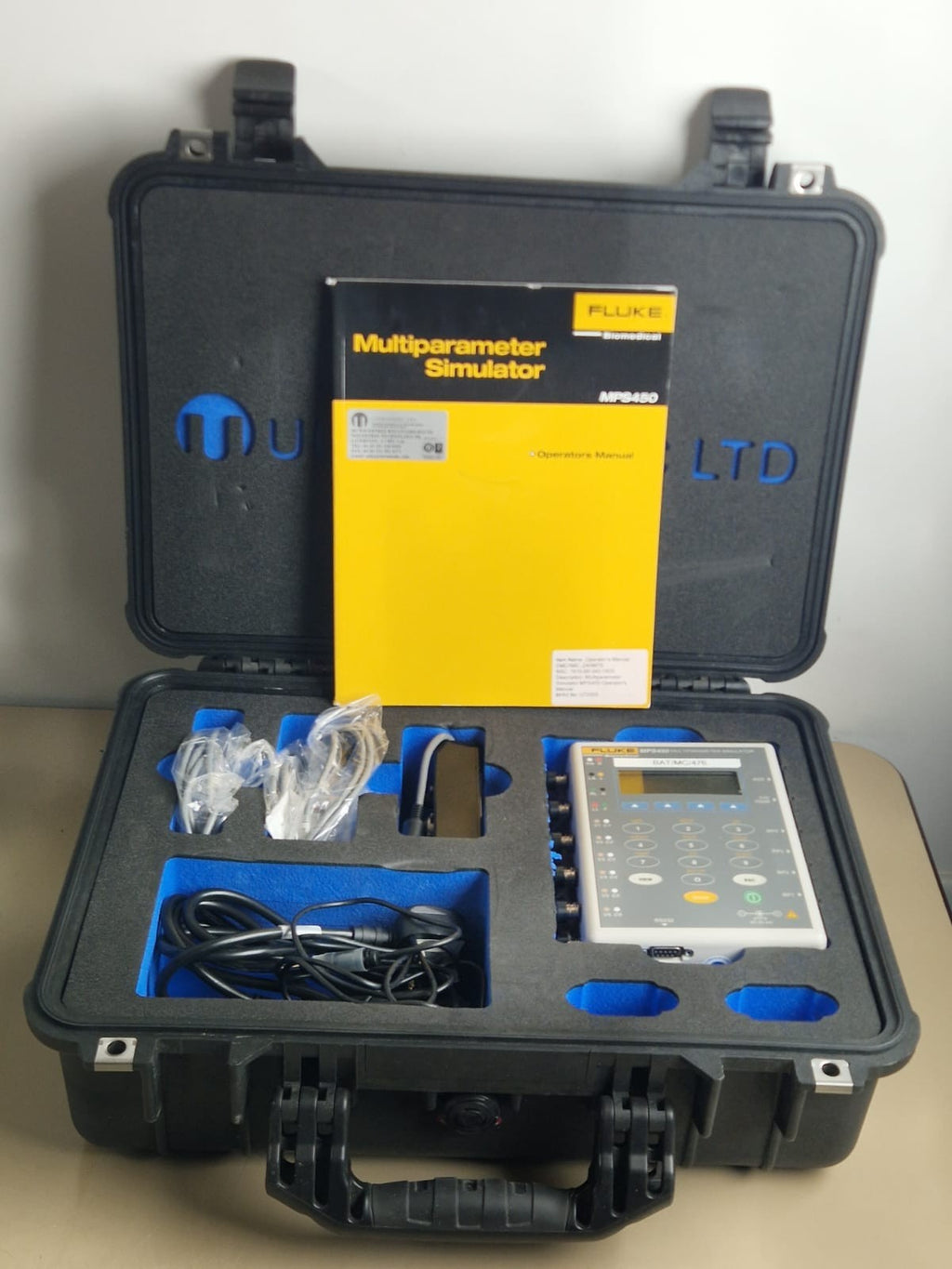fluke biomedical MPS450 multiparameter simulator ECG IBP temp cardiac output0