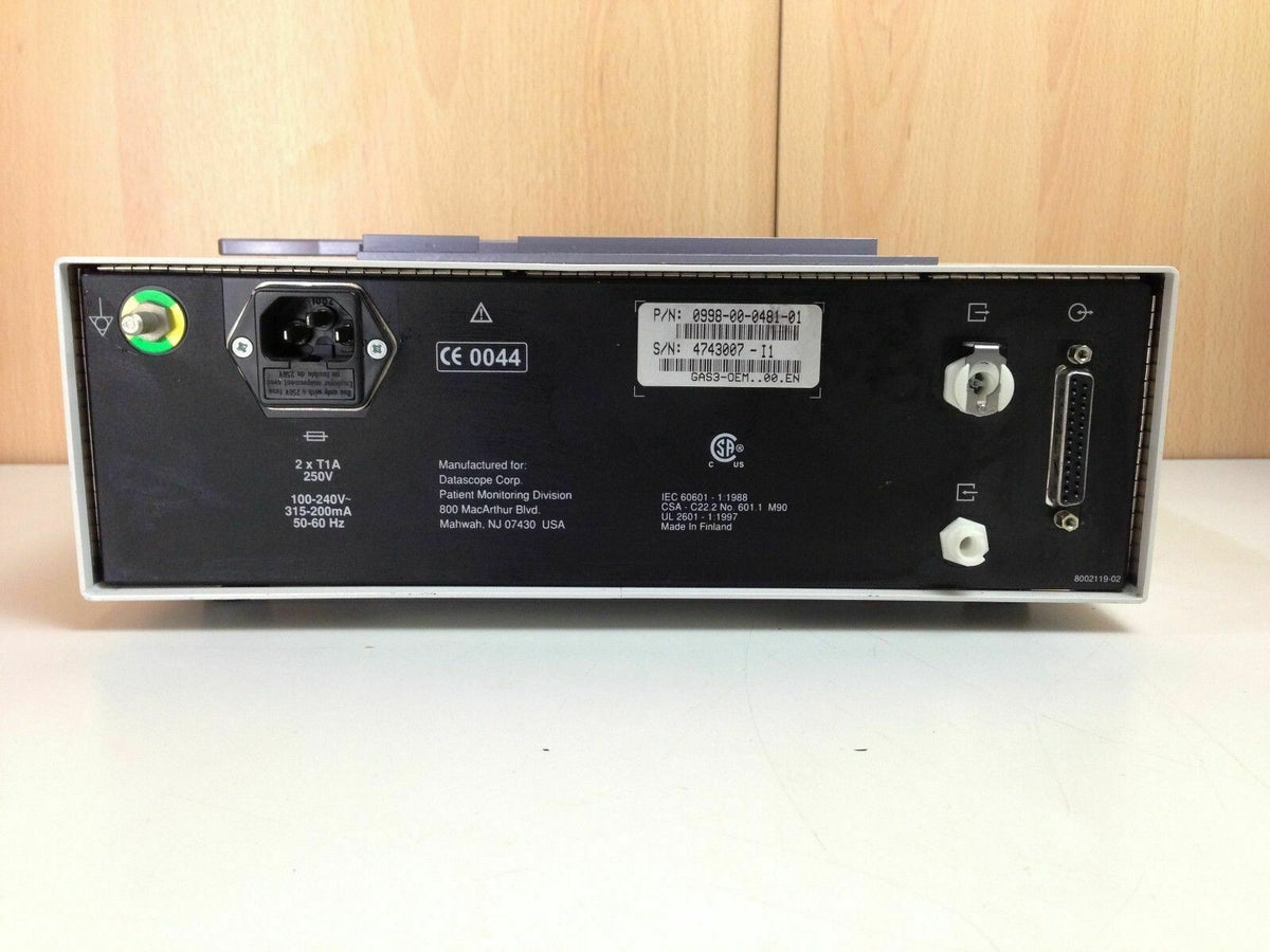 GE datascope gas module SE 5 anaesthetic agent for monitor - passed leak test1
