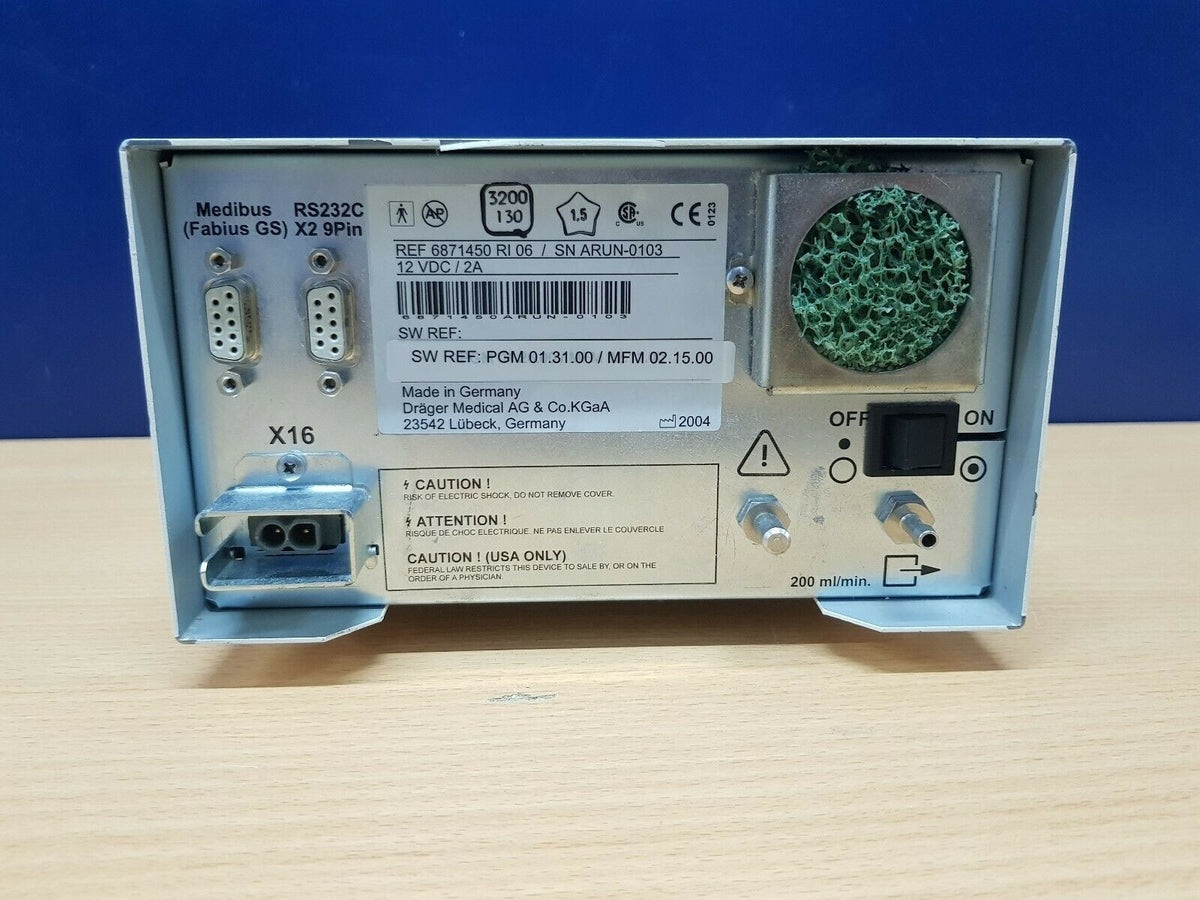 Drager Scio Anaesthetic Agents ref: 6871450 RI 06 for monitor   passed leak test4