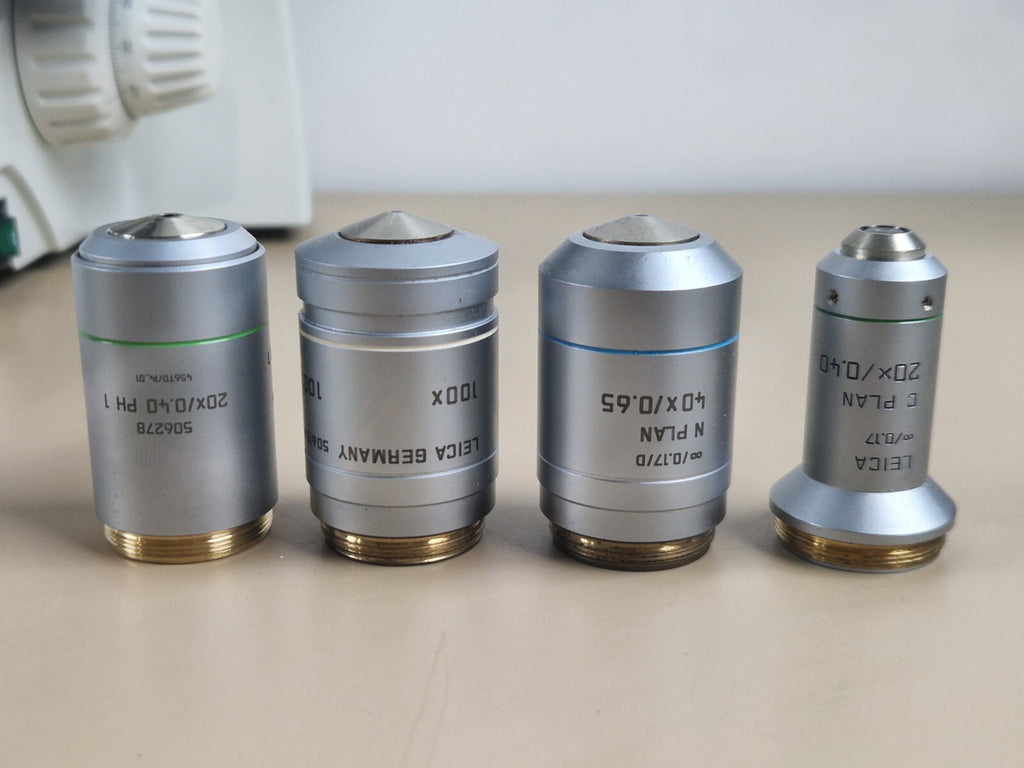 leica DM 750/5K binocular biological microscope with 4 objectives12