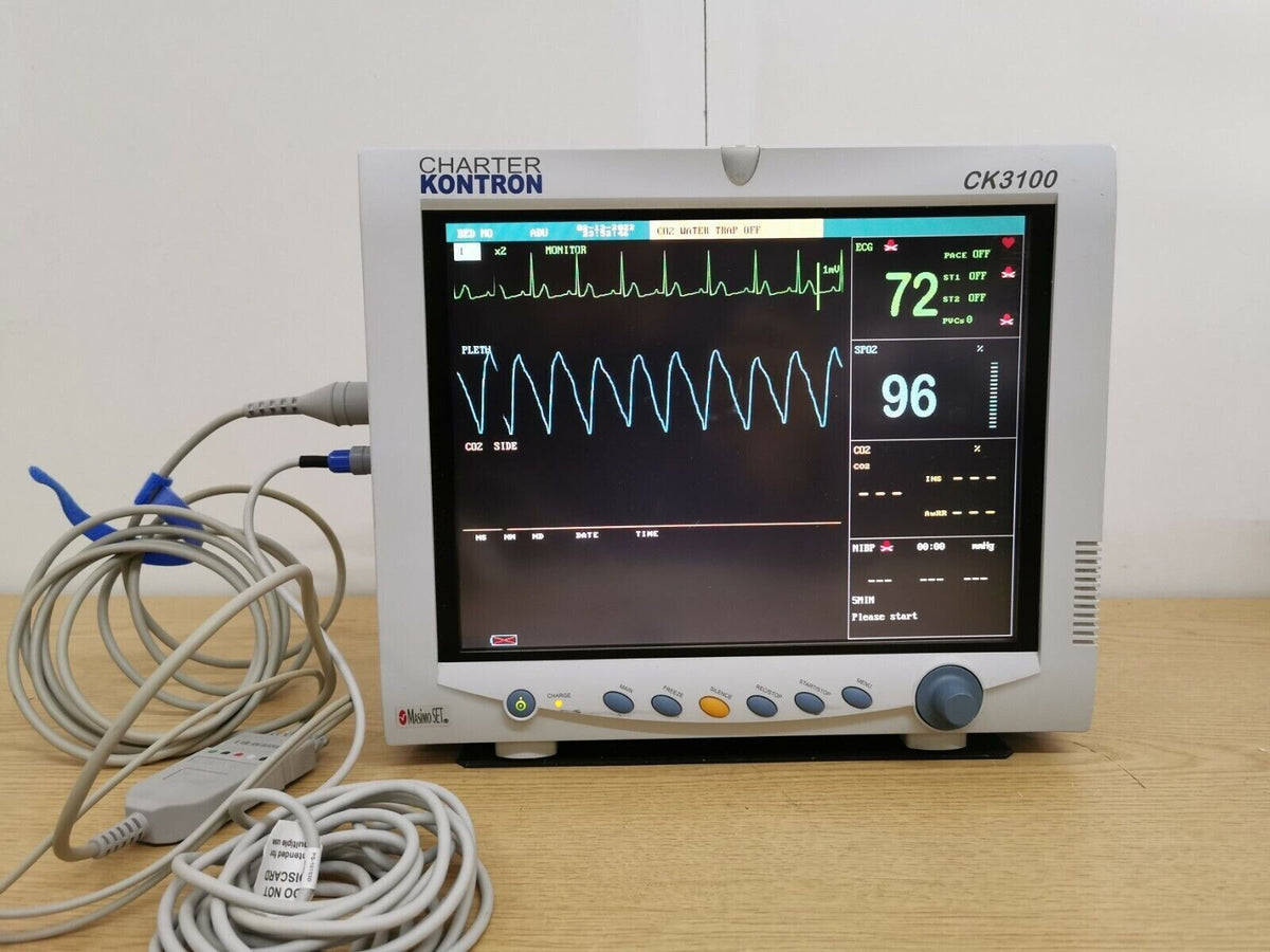 charter kontron CK3100 patient monitor with vital parameters + CO21