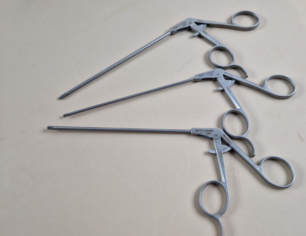 linvatec conmed alligator grasper ratchet forceps 2.7 mm 130 mm Straight 12.10021