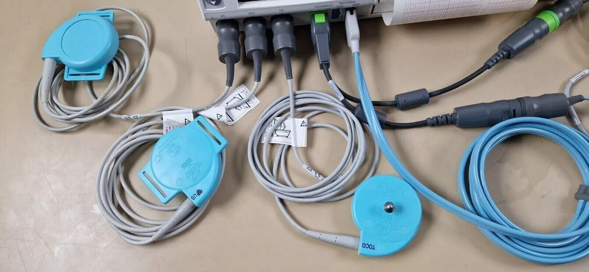 GE corometrics 259CX fetal maternal patient monitor ECG EKG US TOCO transducer6