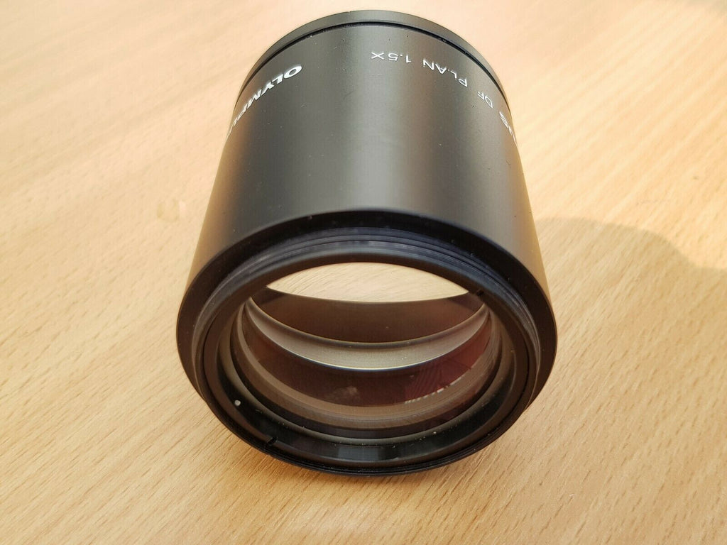 olympus microscope objective DF Plan 1.5 X magnification 50mm diameter lens9