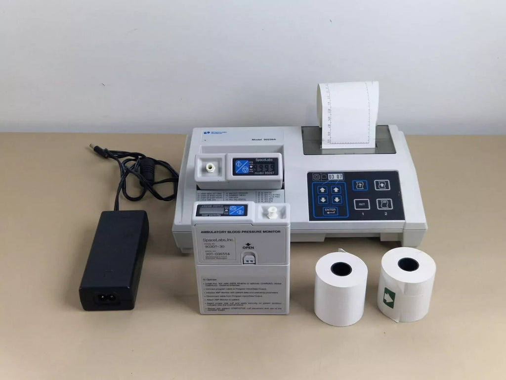 2x spacelabs 90207A BP   ABPM recorder and model 90239A report generator printer7