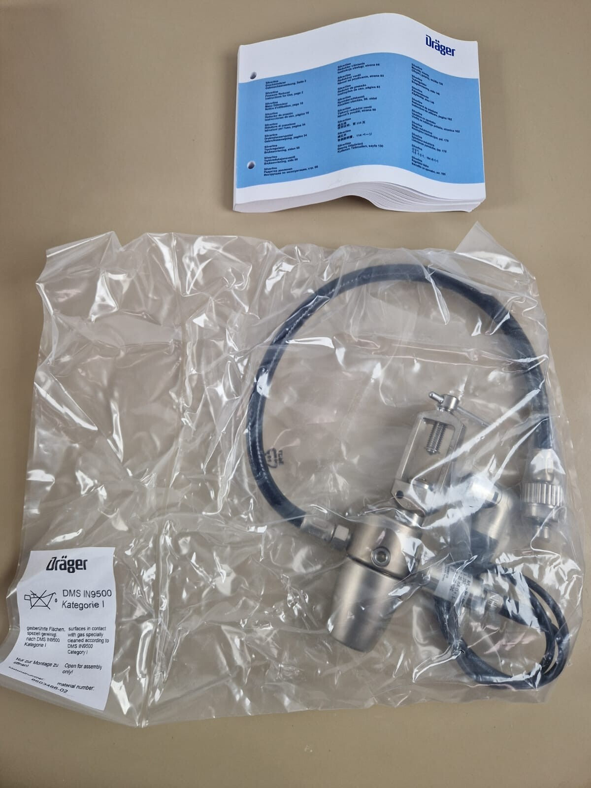 drager supply cylinders pressure reducer O2 pin ref:8603466 021