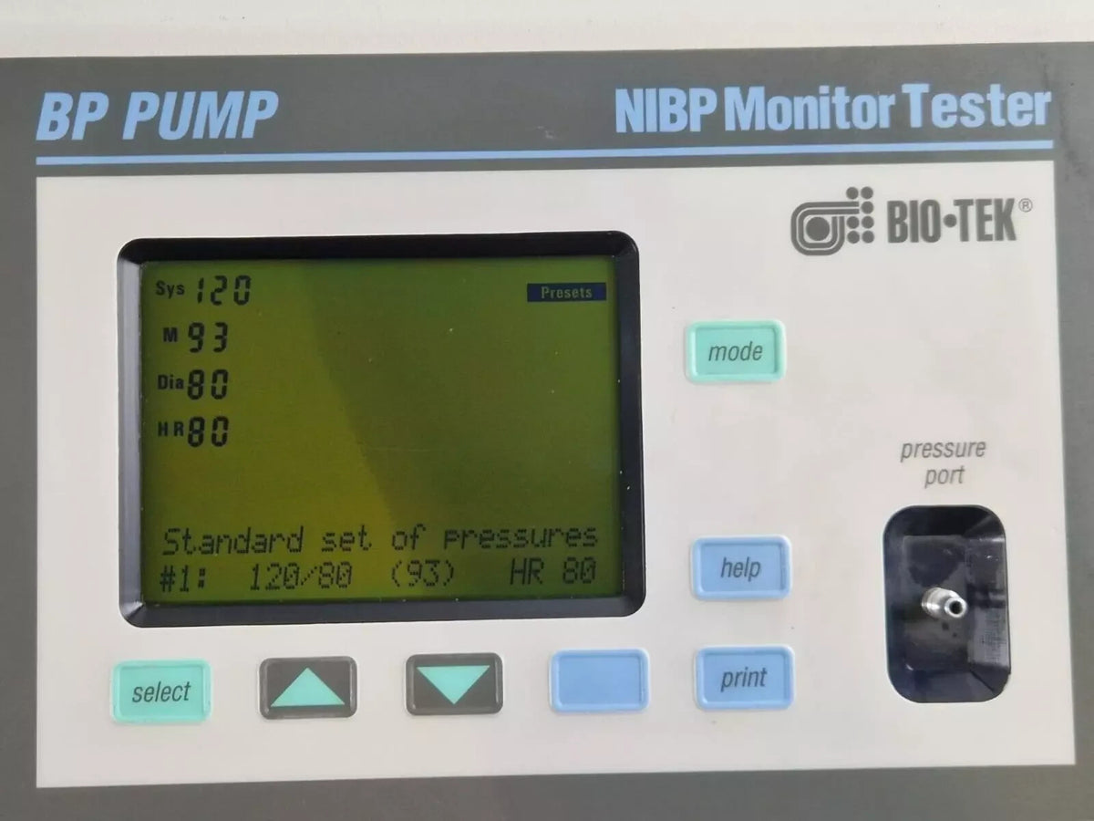 biotek bp pump nibp simulator monitor tester with ECG simulation mode5