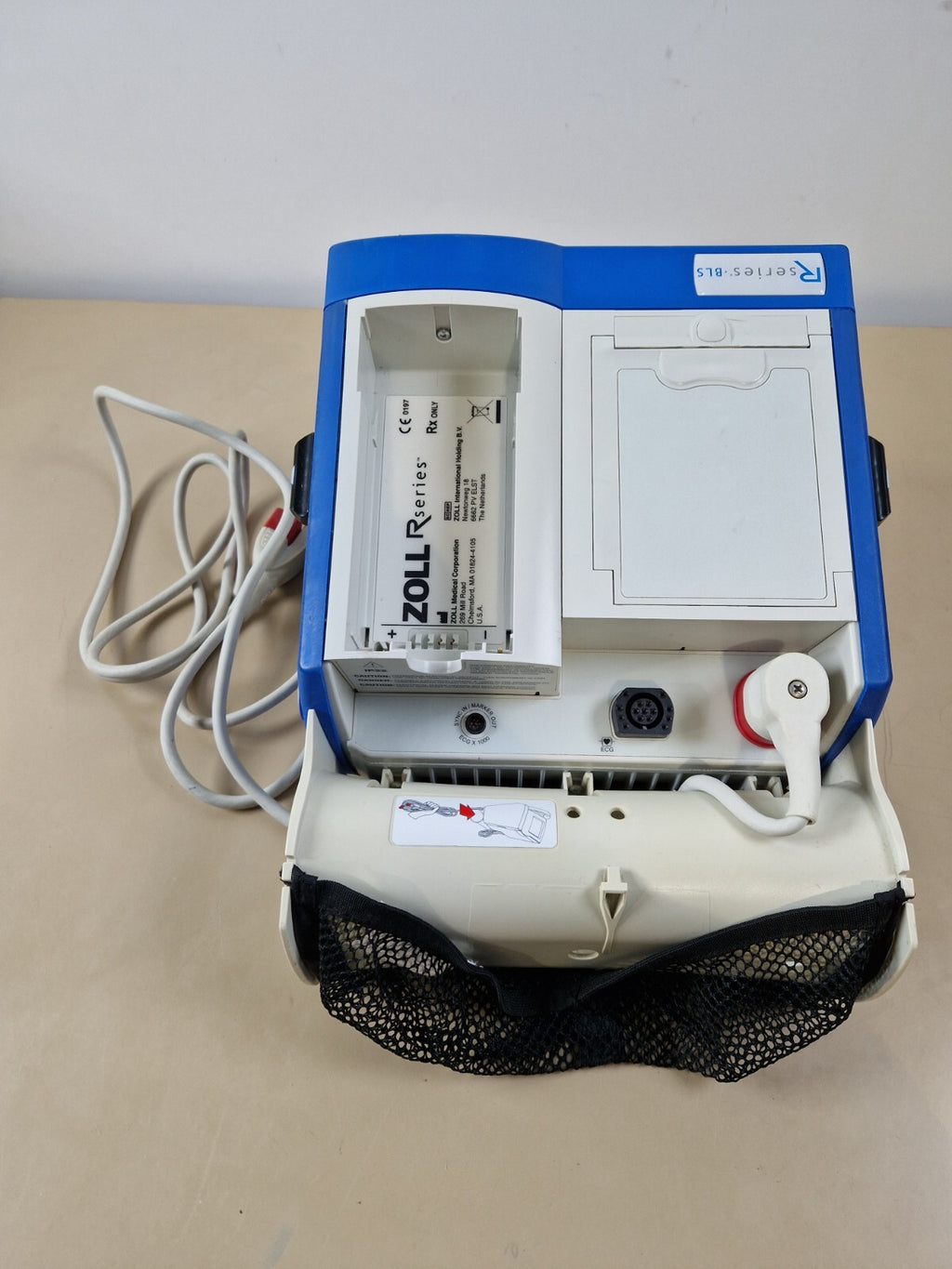 4x Zoll R Series BLS monitor ECG with printer, therapy cable and NO battery3