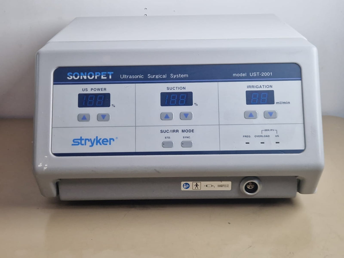 stryker sonopet ultrasonic system with handpiece and footswitch1