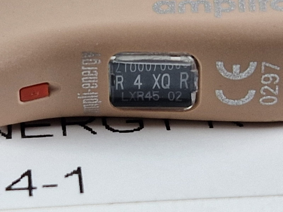 amplifon hearing aid ampli energy model: R4 XQ R SN: 2119260 rev B4